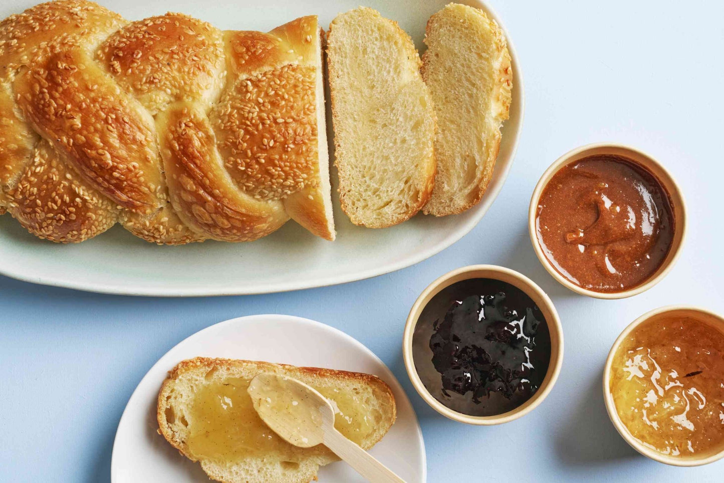 Brioche Hallah à tartiner - Les Cuistots Migrateurs