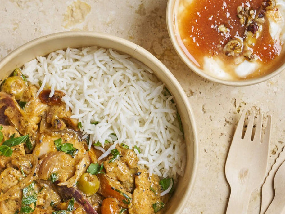 Formule duo Poulet "Yassa" et dessert - Les Cuistots Migrateurs