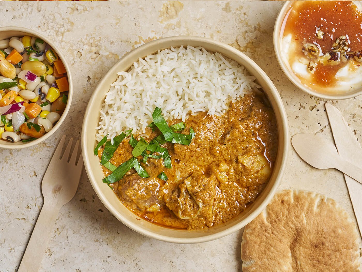 Plateau - repas Boeuf "Mafé" - Les Cuistots Migrateurs