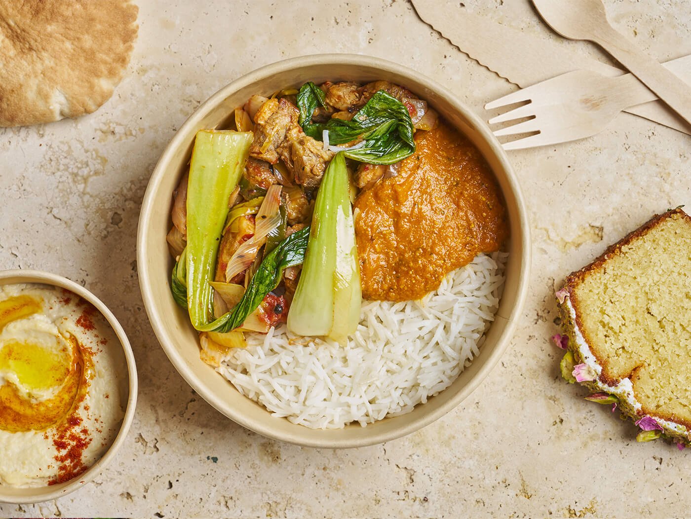 Plateau - repas Porc "Pork fry" - Les Cuistots Migrateurs