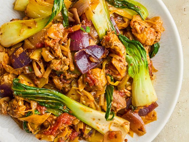 Pork fry - Salade de porc sauté et de pak choï - Les Cuistots Migrateurs