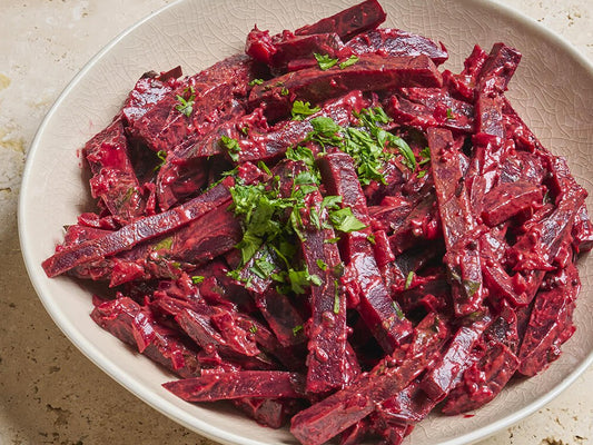 Salade Beetroot curry - Betterave mijotée au curry et lait de coco - Les Cuistots Migrateurs