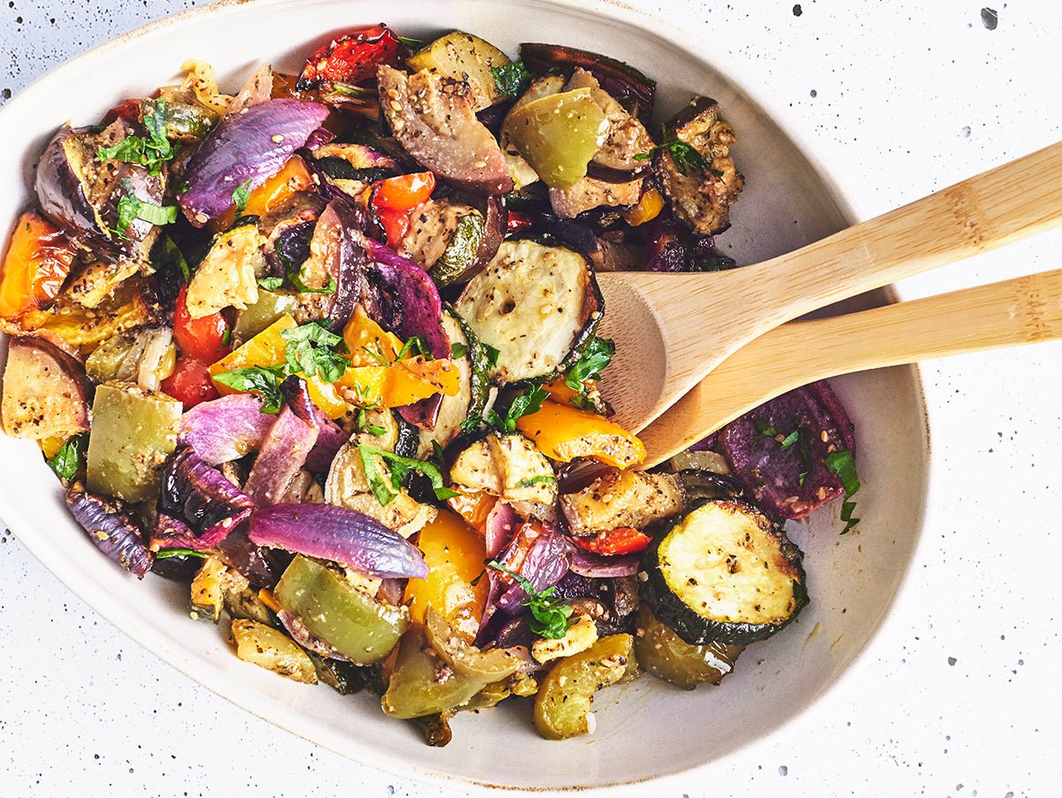 Khodra Za'atar - Légumes rôtis au Za'atar - Les Cuistots Migrateurs