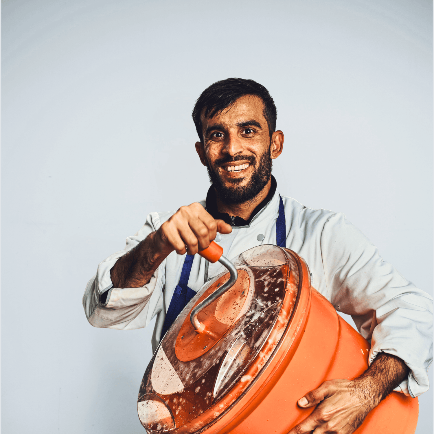 Portrait de Arab chef des Cuistots Migrateurs