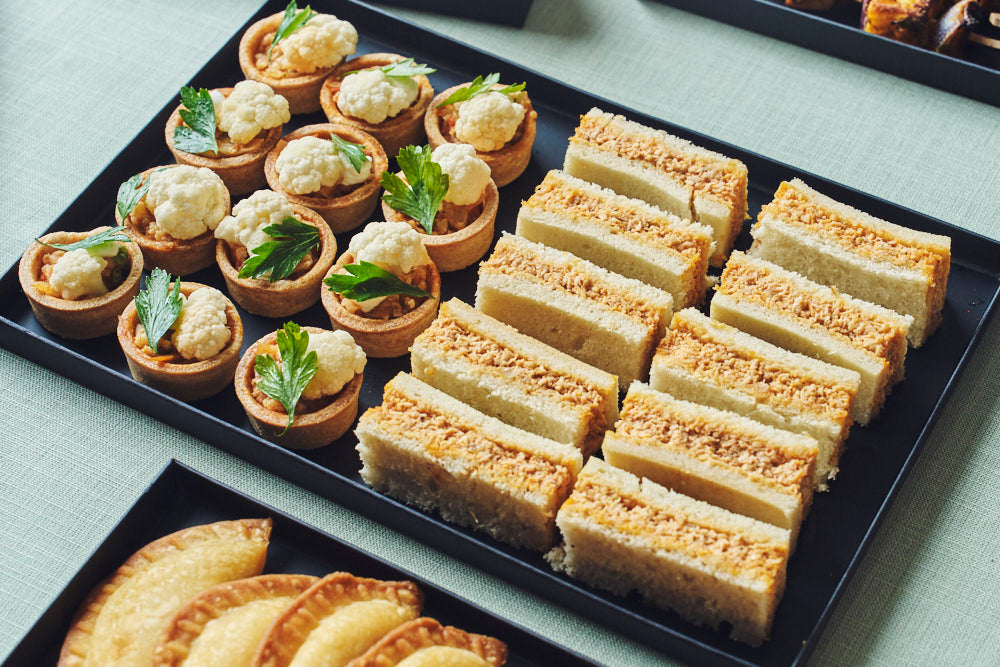 Assortiment de pièces végétariennes - Tartelette Golpi, Mini-club Pol Sanbol