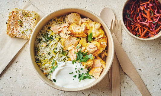 Plateau-repas Saumon "Sabzi Polo Mahi"