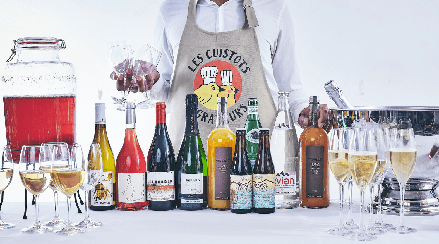 Très grand choix de boisson pour votre cocktail, vins, pétillants, softs, jus maison