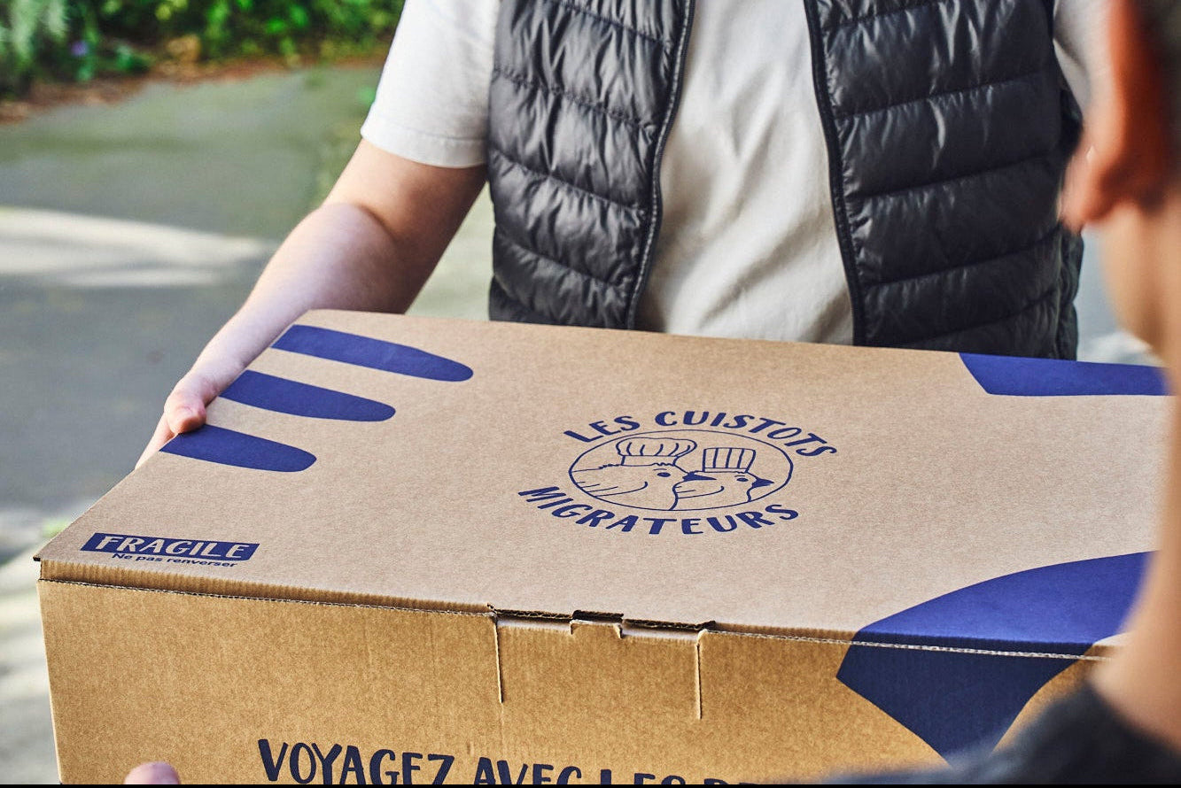 livreur livraison carton traiteur livraison Paris ls cuistots migrateurs