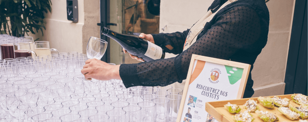 logistique, service et temps maîtrisé avec Les Cuistots Migrateurs 