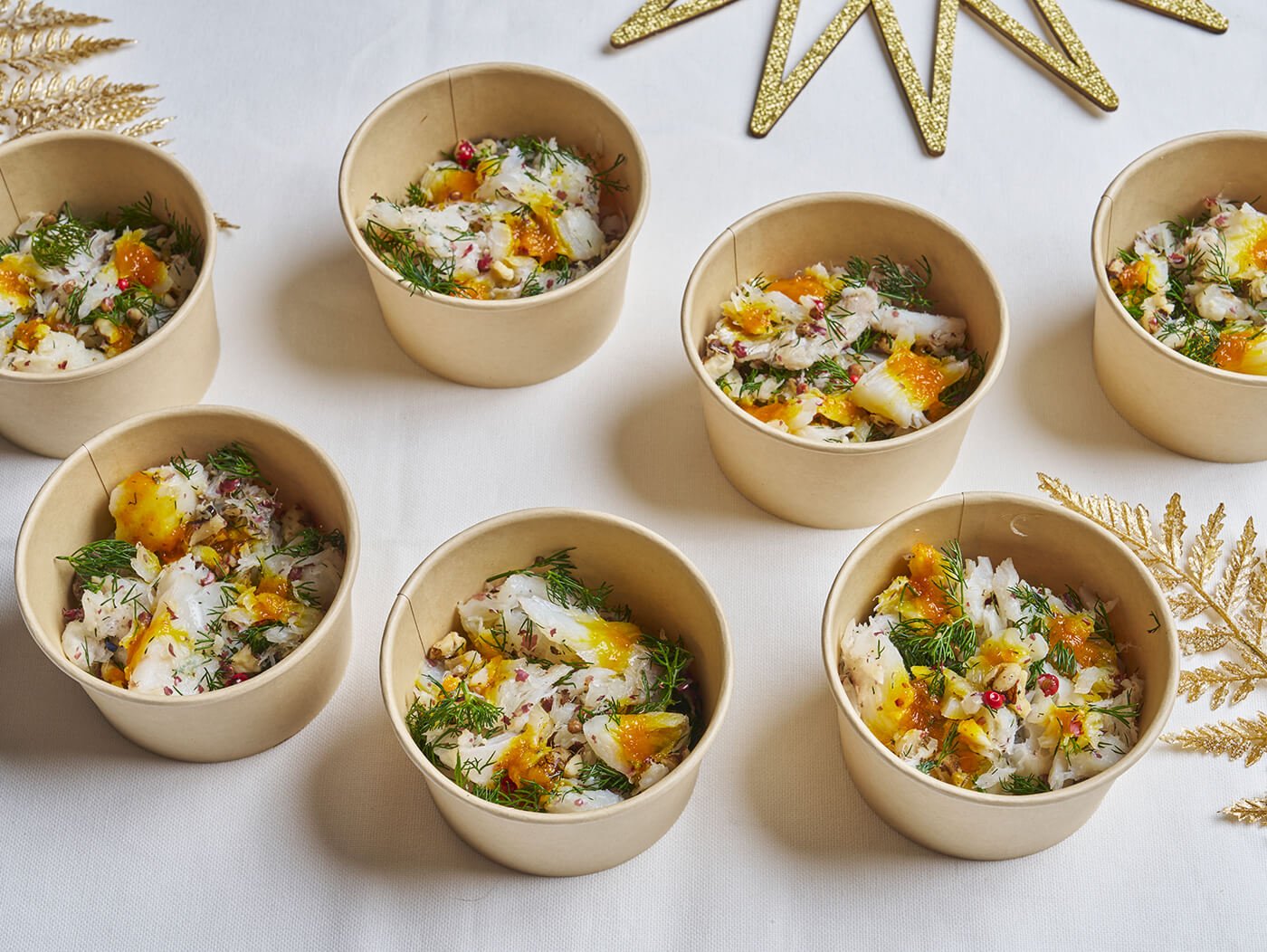 Mini - plats des fêtes - Mahi safran - Les Cuistots Migrateurs