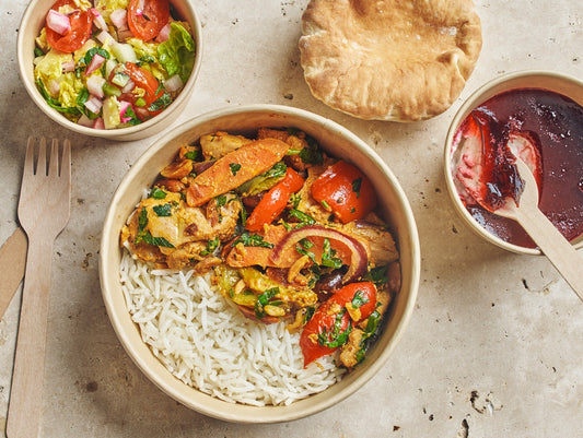 Plateau - repas Poulet "Yassa" - Les Cuistots Migrateurs