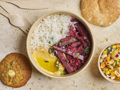 Plateau - repas Végétarien "Beetroot Yaktine" - Les Cuistots Migrateurs