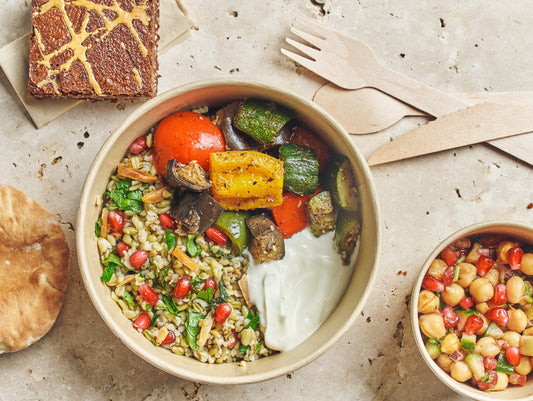 Plateau - repas Végétarien "Khodra Za'atar" - Les Cuistots Migrateurs