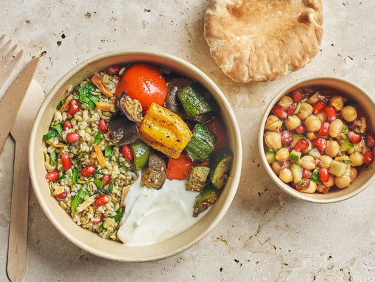 Plateau - repas Végétarien "Khodra Za'atar" - Les Cuistots Migrateurs