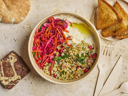 Plateau - repas Végétarien "Salatet Malfouf" - Les Cuistots Migrateurs