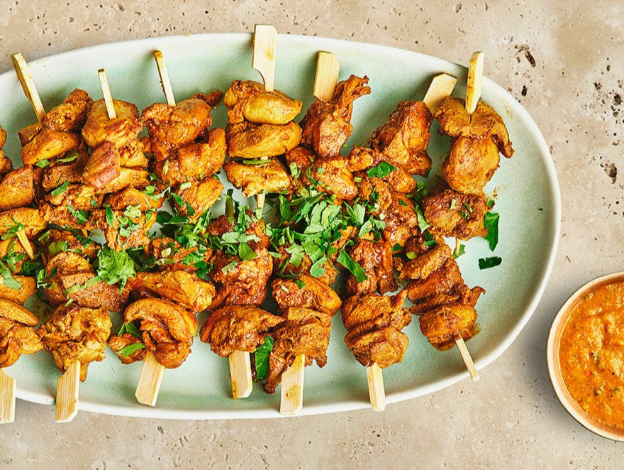 Brochettes Choila - Poulet mariné au gingembre - Les Cuistots Migrateurs