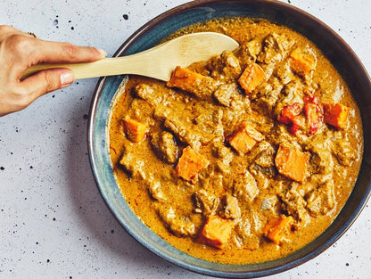 Mafé - Boeuf mijoté à la sauce arachide et patates douces - Les Cuistots Migrateurs