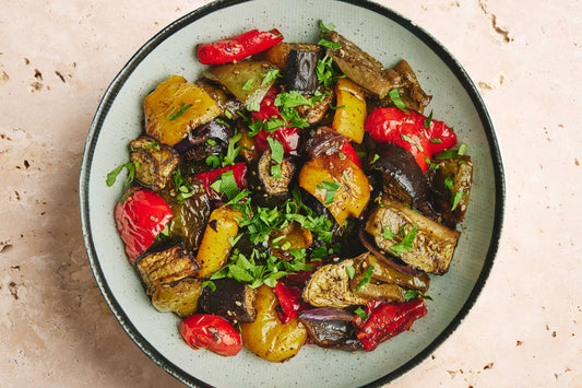 Khodra Zaatar - Légumes rôtis au Za'atar - Les Cuistots Migrateurs